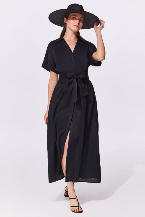 Gottex Hokkaido Linen Safari Dress